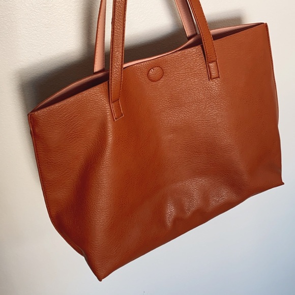 G.H. Bass & co Tan and pink interior Tote Purse - Picture 6 of 9